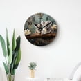 thumbnail image 4 of 16 Inch Wall Clock Battery Operated Silent Clock Decorative for Office, Kitchen, Outdoor, Living Room，Australia Baby Koala Bear and Mom Style, 4 of 4