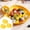 ye.yellow, variant on HLONKReusable Lightweight Plastic Dinner Plates Set of 3 Dishwasher & Microwave Safe with Elegant Light Blue Color for Kitchen and Camping Use Yellow