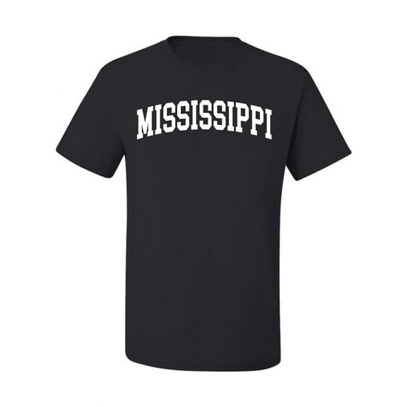 Wild Bobby State of Mississippi College Style Men Tee