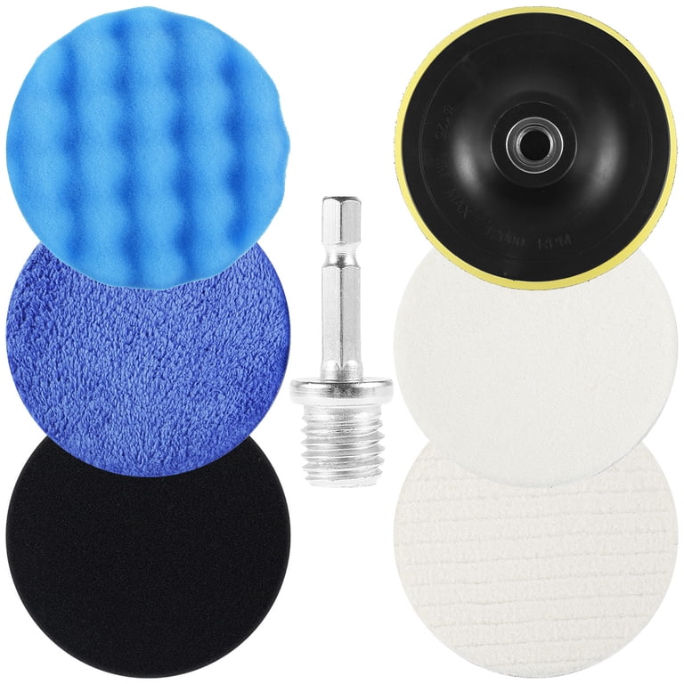 SPTA Microfiber Polishing Pads – 2-Pack 5 Inch Soft Pads For Car Detailing, Wax Removal & Finishing