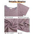 thumbnail image 4 of MOSHU Oversized T Shirts for Women Quilting Stitching Womens Shirts Classic Trendy Casual Tops, 4 of 7