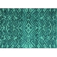 thumbnail image 1 of Ahgly Company Indoor Rectangle Abstract Turquoise Blue Modern Area Rugs, 5' x 8', 1 of 4