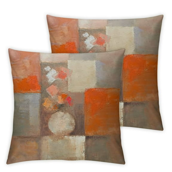 BANET and Pillow Covers Set of 2 Abstract Art Painting Decorative Pillow Covers Throw Pillows for Couch Sofa Bedroom, Set of 2 12x12in