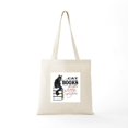 thumbnail image 5 of CafePress - Cat And Books 2 Tote Bag - Unisex Canvas Tote Bag, Beige, 1-Piece, 5 of 6