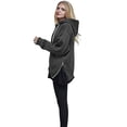 thumbnail image 2 of Gibobby Sudadera mujer, Women's French Terry Fleece Pullover Hoodie(Gris oscuro,XG), 2 of 5