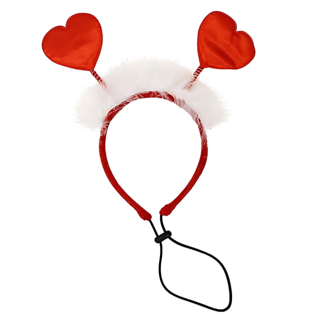TIELUTT Collier Rouge et Chat pour la Saint-Valentin, Serre-Tête de Fête, Jeu de Rôle, Anniversaire Chat
