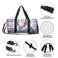 thumbnail image 5 of Rocae Eiffel Tower and Hearts Print Round Travel Duffel Bag and Fitness Bag, Women's Waterproof Weekend Tote, Men's Travel and Fitness Essentials, 5 of 8