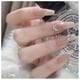 thumbnail image 1 of Milky White Long False Nails Easy to Fit Non-Marking Artificial Nails for Manicure Nail Art DIY Design, 1 of 5