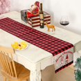 thumbnail image 2 of 1 pieza, bandera de mesa a cuadros negra y roja, decoración de gnomo de Navidad, camino de mesa de anciano sin rostro, servilletas escandinavas Sincero Electrónica, 2 of 5
