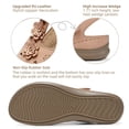 thumbnail image 3 of Sandalias de cuña SHIBEVER Low Summer Platform Comfort Women Nude, 3 of 6