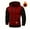 Red, variant on Men's Solid Pullover Hoodies, Sports Soft Blend Fleece Hooded Sweatshirts with Kangaroo Pocket Navy XL