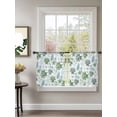 thumbnail image 2 of Sheer Curtains 54 Inch Length 2 Panels Set for Kitchen, Sage Green Coastal Semi Sheer Curtains for Windows, Coral Starfish Seaside Summer Beach Voile Window Treatments Rod Pocket Curtain, 2 of 7