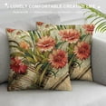 thumbnail image 3 of PHYHOO Vintage Spring Summer Flower Throw Pillow Covers Rustic Flower&nbsp; Floral Pillow Cases Cushion Cases Throw Pillow Covers for Couch and Bed White, 3 of 5