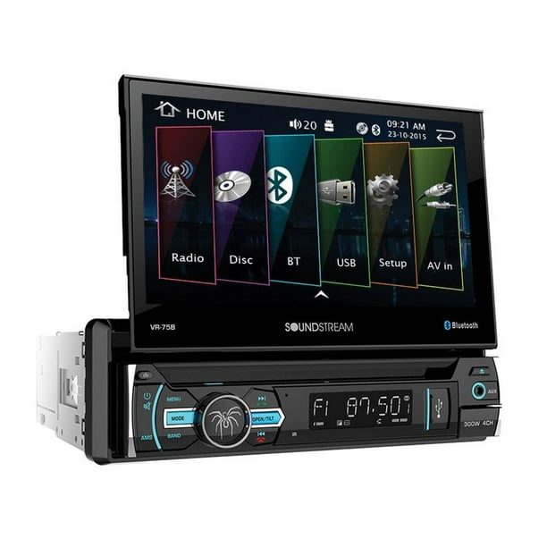 SoundStream VR75B 1 DIN Audio System with DVD CD/MP3 AM/FM Receiver