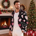 thumbnail image 2 of Uorisanigo Men's Blazer Casual Size XL Breathable Casual Blazer Jacket Long Sleeve Blazers Suit Jackets with Pockets Mens Valentines Jacket Suit, Heart Print Valentines, 2 of 6