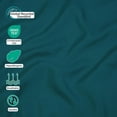 thumbnail image 4 of Full Flat Sheet Only 6 Pack, Durable Teal Top Bed Sheets Hypoallergenic Soft Brushed Microfiber Color-Coded Label, 81"x96", 4 of 7