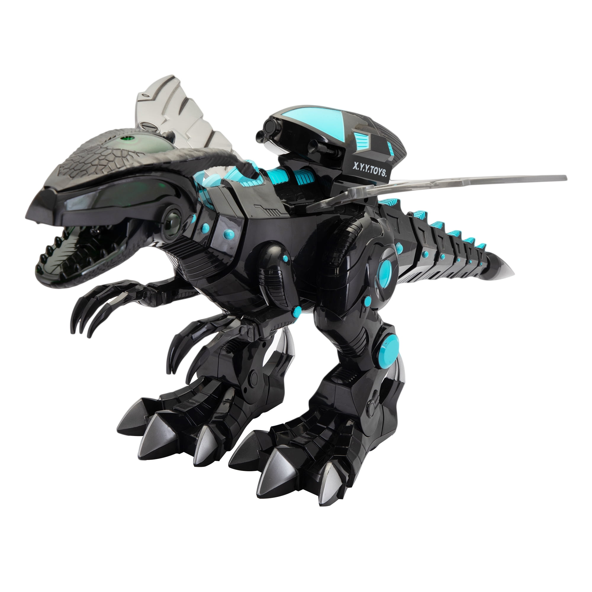 Remote Control Dinosaur Toy, Intelligent Dinosaur Robot with Spray Mist and Battle Mode for Toddler 3-6 Year Old, Black Remote Control Dinosaur Toy, Intelligent Dinosaur Robot with Spray Mist and Battle Mode for Toddler 3-6 Year Old, Black