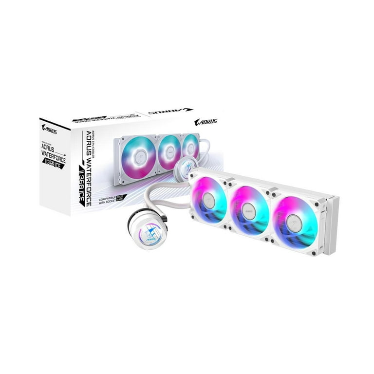 AORUS WATERFORCE II 360 ICE Liquid CPU Cooler, 360mm Radiator with