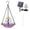 Purple, variant on 2026 Upgrade Solar Cascade Hanging Bird Bath Fountain, Outdoor Hanging Bird Bath with Solar Fountain, Large Humming Birds Baths Fountains, with Solars Pump & Glass Bowl, for Outdoor, Gardens