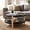 Black & Natural, variant on Costway 2-Tier Round Coffee Table with Open Storage Shelf, Solid Beech Wood Legs for Home White & Natural