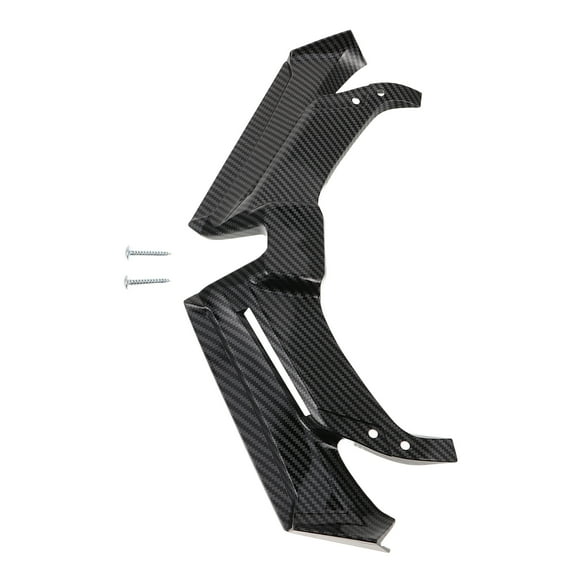 AURARMLET ABS Motorcycle Front Bumper Lip Splitter Chin Fairing Spoiler in Black