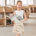 thumbnail image 6 of Girls' Skorts Elastic Waist Skorts with Inner Shorts Athletic Workout Shorts Skirts Small Rabbits and Carrots Large, 6 of 9