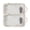 White, variant on NCQ Baby Diaper Bag Organizer Pouches - 2 Pack Waterproof Pod Hanging Diaper Bag Mesh Bag Reusable, Washable or Baby Cloth Diapers (White)