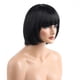 thumbnail image 1 of Pelucas de Pelo Corto Bob, Peluca de Fiesta Diaria de Cosplay Negra Sintética Recta de 12 Pulgadas con Flequillo Plano para Mujeres Y Niñas, + Gorra D Zulema Peluca de pelo sintético, 1 of 8
