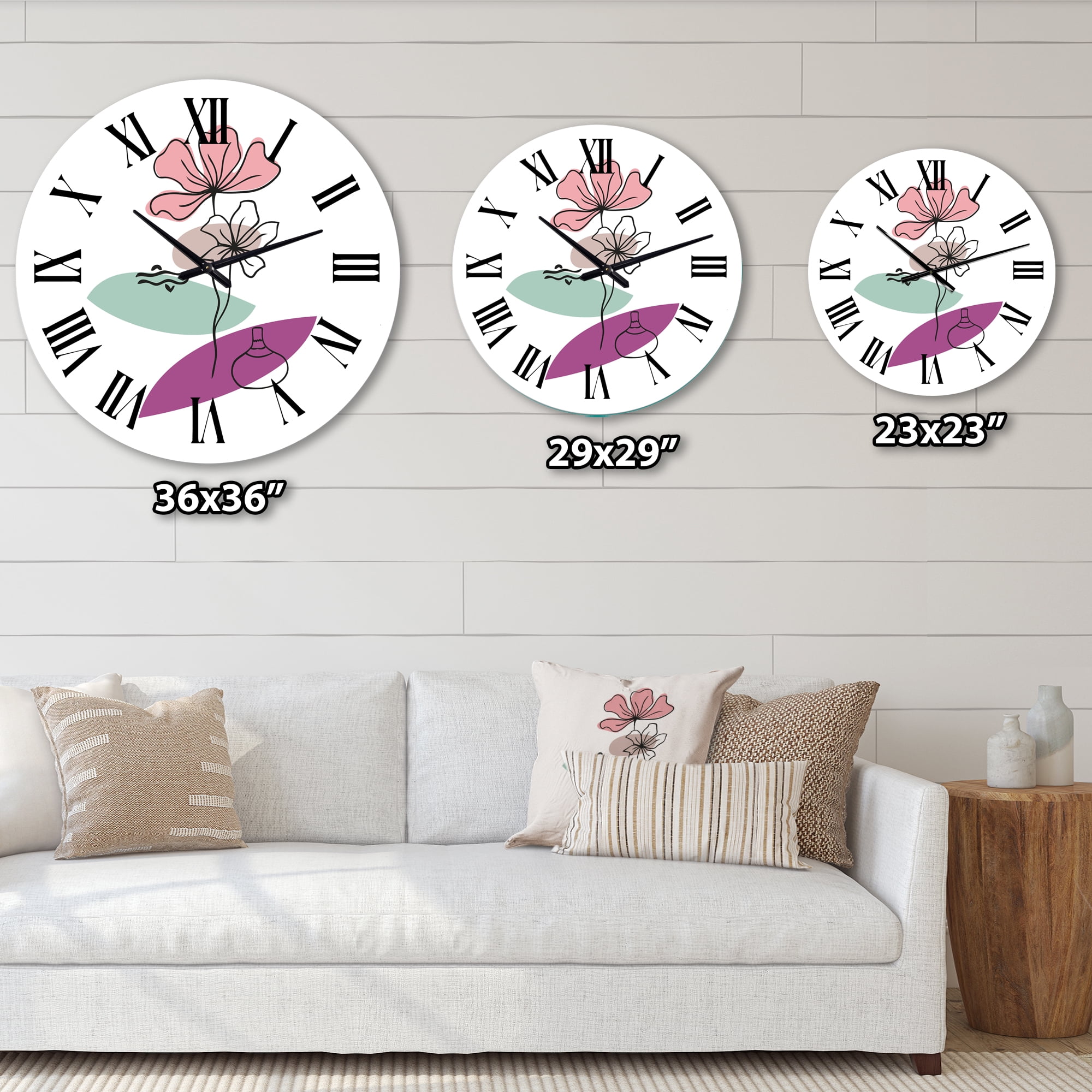 Designart 1 in Quartz Modern/Contemporary Wall Clock