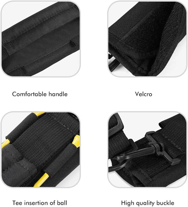 unbranded Lightweight Golf Bag, Portable Design for 5 Clubs with Adjustable Shoulder Straps, Mini Bag for Travel and Training