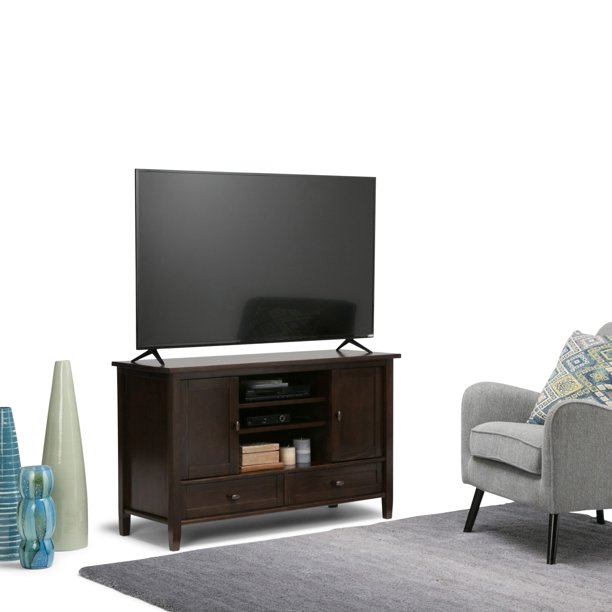 Check out our rustic tv stand selection for the very best in unique or custom, handmade pieces from our console tables & cabinets shops. wyndenhall norfolk solid wood 47 inch wide rustic tv media stand for tvs up to 50 inches