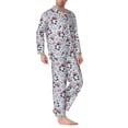 thumbnail image 2 of KLL I Love USA Sleepwear Mens Flannel Pajamas,Long Cotton Pj Set, 2 of 7