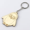 thumbnail image 4 of Fancy Key Ring Dibujos animados de animales Clave Colgante en blanco Artesanía de madera Accesorios Fiesta Favors Favors Gift creativo para bolsa de mochila 20 paquetes Advancent HA012731-00, 4 of 7