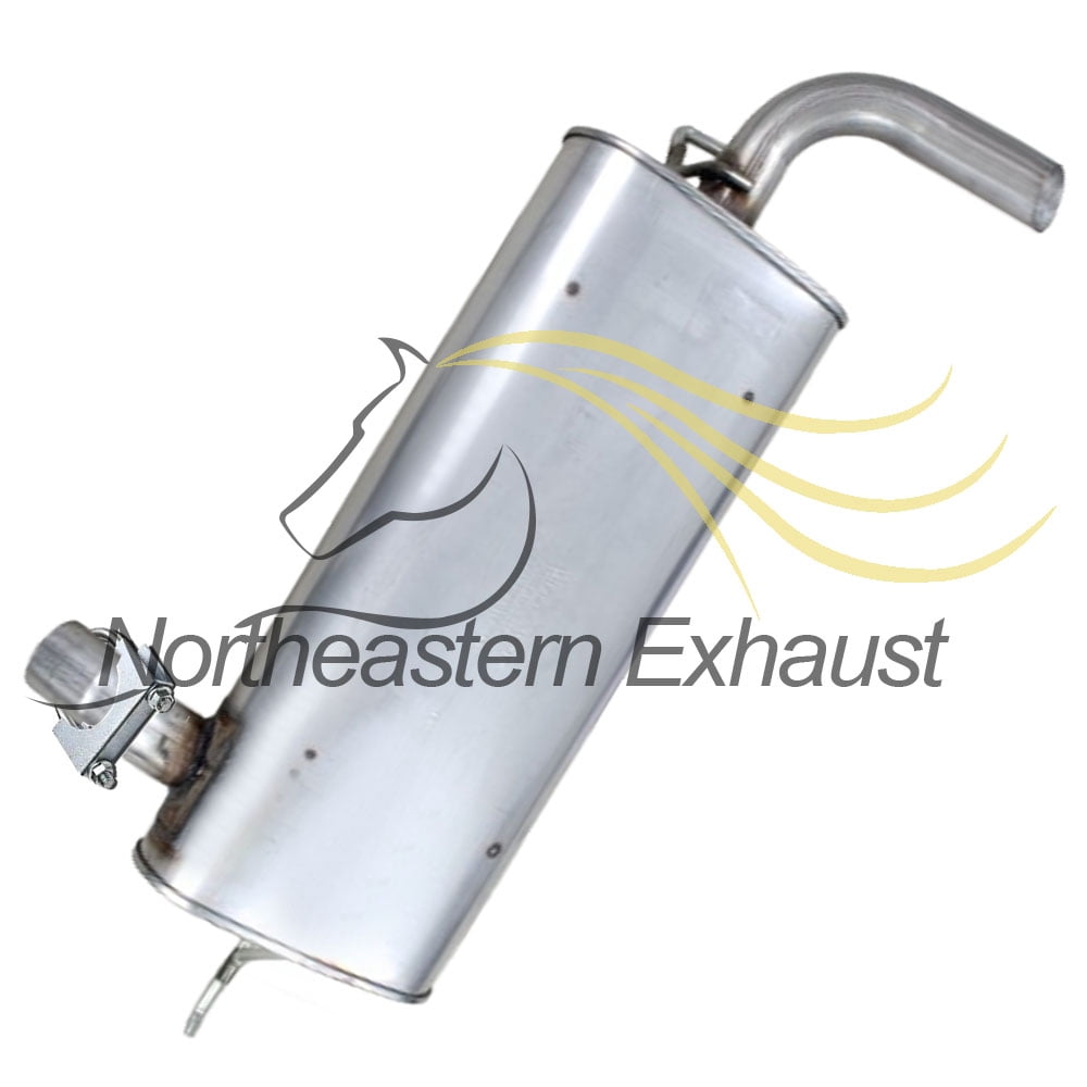 Stainless Steel Exhaust Muffler Fits 2007-2011 Jeep Wrangler 3.8L - Direct Fit