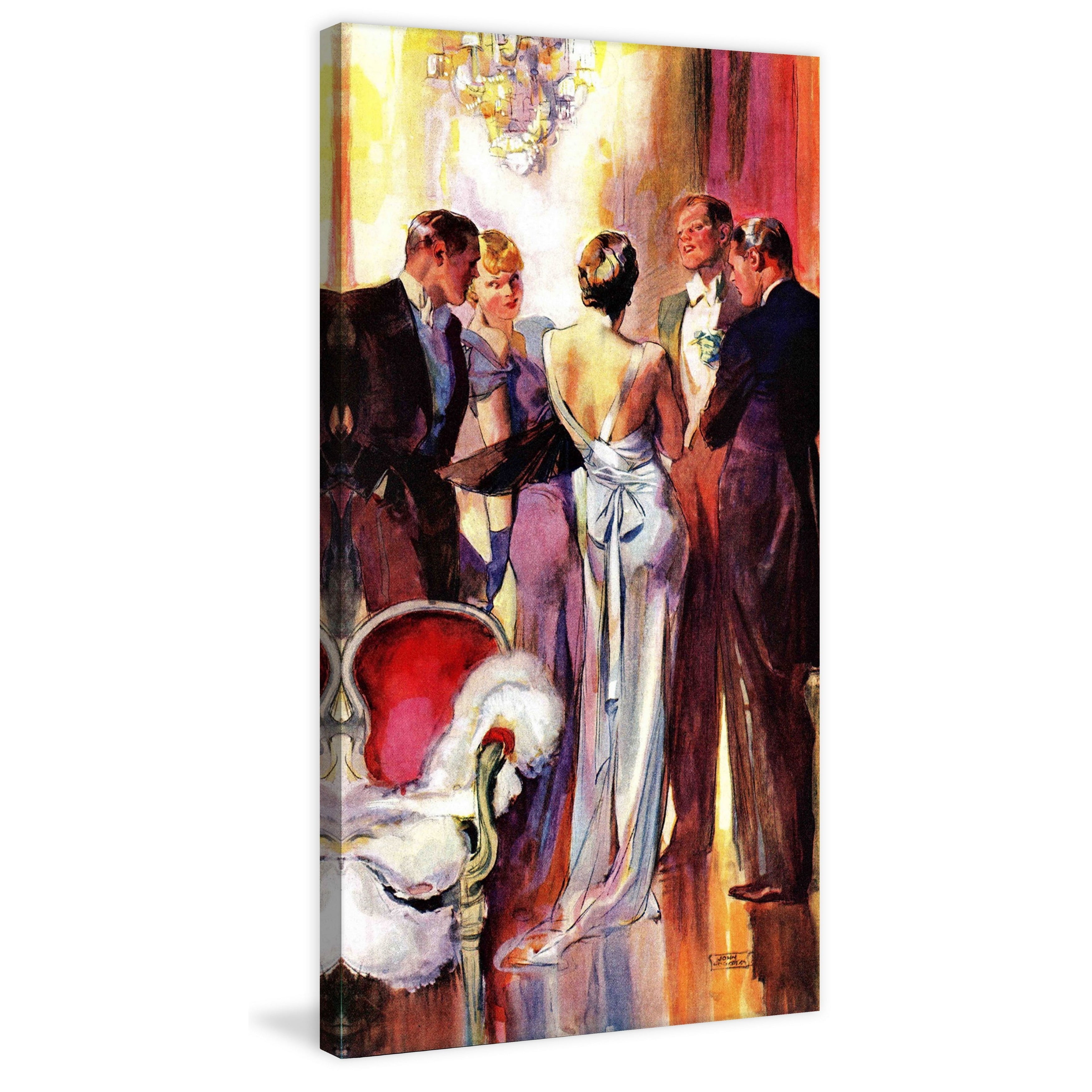MARMONT HILL - Milk and Honey by John LaGatta Painting Print on Canvas - Multi-Color 12 x 24