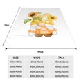 thumbnail image 3 of Pofeuu Sunflower Gnomes 3 Print Ultra-Soft Micro Fleece Blanket,for Bed Or Sofa,All Season Throw Blankets Flannel Blanket-40"x30", 3 of 7