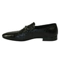 thumbnail image 4 of Men's GENIO Genuine Crocodile Embossed Leather Shoes Turkey 120371618 Black, 4 of 8