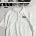 thumbnail image 3 of Camiseta para hombre, polos gráficos, camiseta blanca, holgada, con cuello, para hombre, ropa de hombre Katoen, moda 2024, básica original, 3 of 5