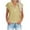 Khaki, variant on GERsome Women's Tops Short Sleeve V Neck Button Down T Shirt Summer Tee Solid Color Loose Casual Blouse