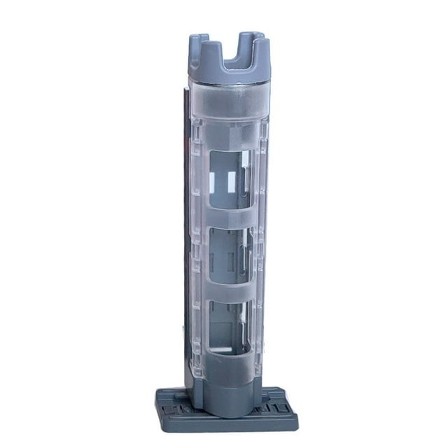 Multi-Functional Fishing Bucket Accessory Kit - Durable Rod Holder, Bait Tube & Lure Organizer for Efficient Angling - Compact, Portable Design - Ideal for Bulk Wholesale (Gray)