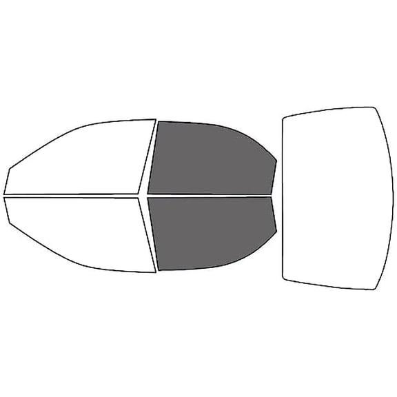 Rvinyl Window Tint Kit Compatible with Kia Spectra 2000-2004 (Wagon) - Back Precut Kit - 35%