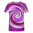thumbnail image 4 of Mens Camisas de Manga Corta Impresión Casual Deportes Cuello Redondo Blusa, Poliéster Ligero para la Primavera Verano Al Aire Libre Uso Diario, 4 of 4