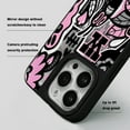 thumbnail image 2 of Pink Liquid Smiley|Face Phone Case for iPhone 12/12 Pro Case,Beautiful Cute Fashion Design Protection Phone Case-Black, 2 of 7