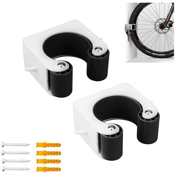 2 Pcs Bike Parking Buckle Wall Hanger, Mountain Bike Road Bike Vertical Storage Bracket Clip, Bike Stand Buckle For Mountain Bike Indoor Outdoor