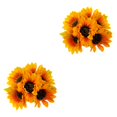 thumbnail image 1 of Naiovety 5 unids/set decoración de girasoles para eventos de boda y exposiciones interior o exterior Helianthus Champagne champán 2Conjunto, 1 of 6