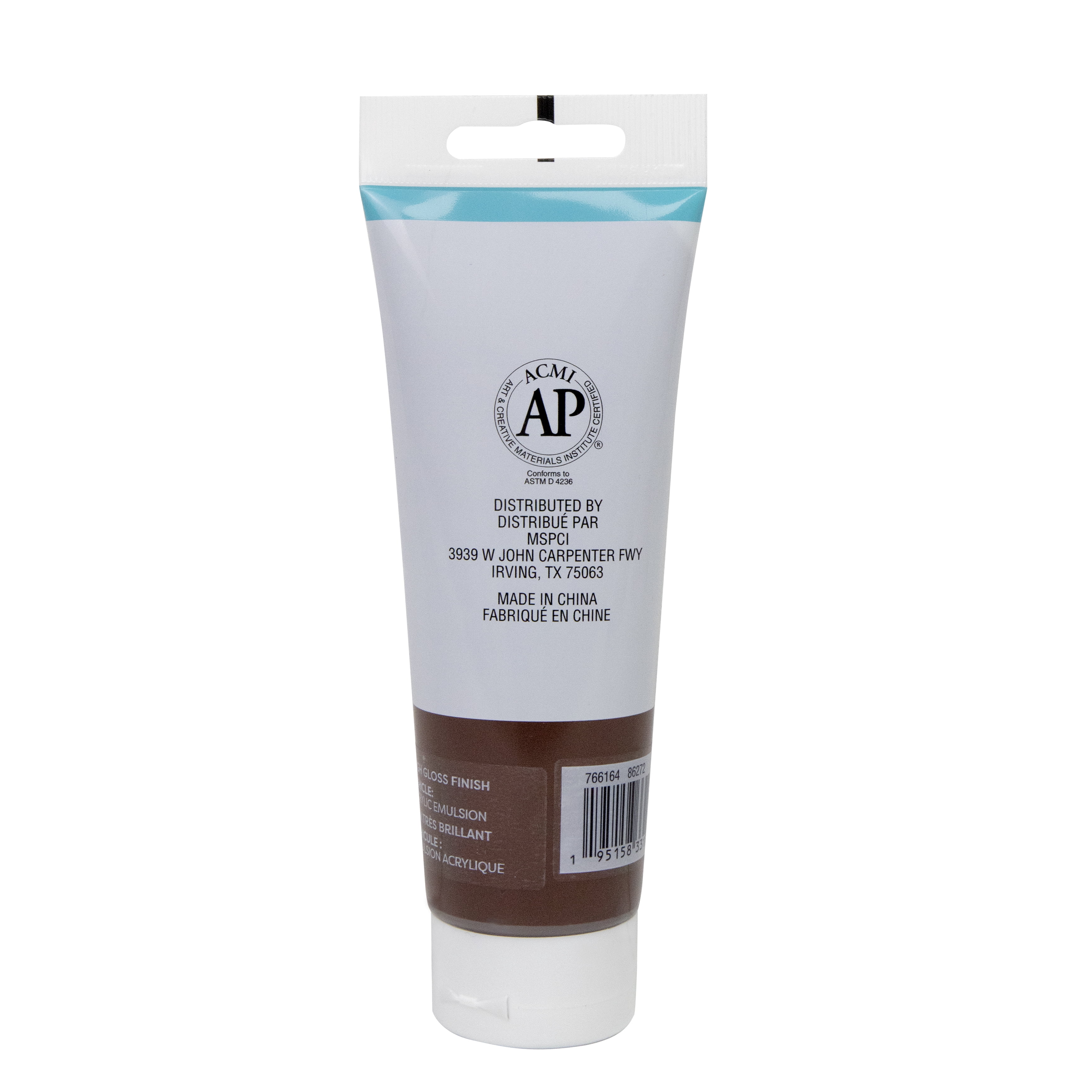 Artist's Loft Heavy Body Acrylic Paint, Extra-High Viscosity High-Gloss Academic Level 1, Brown, 4 fl. oz., 12-Pack