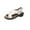 White, variant on Hvyesh Sandals for Women Casual Summer, Orthopedic Sandals Heightening Shoes Hollowed Out Flat Heels Peep-toe Casual Shoes Size 4.5