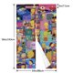 thumbnail image 3 of Cortina de puerta semiopaca con patrón de patchwork de dos piezas de Los Simpsons, cortinas opacas decorativas para dormitorio, sala de estar, decoración de habitación de niños, 34 x 56 pulgadas,, 3 of 7