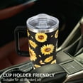 thumbnail image 3 of Sunflower Tumbler 40 Oz, Flower Sunflower Cup Water Bottle, Double Vacuum Leak Proof Coffee Travel Mug, Pioneer Women Tumbler, Sunflower Gifts for Women Mom Her, Sunflower Office Supplies Decor Stuff, 3 of 6