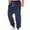 Dark Blue, variant on Njoeus Mens Pants Sweatpants Pants For Men Casual Work Pants Lace-Up Sweatpants With Pockets Drawstring Pants On Clearances(Big & Tall Size)